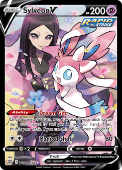 Sylveon V Ultra Rare TG14/TG30 Brilliant Stars Trainer Gallery