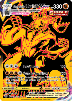 Single Strike Urshifu VMAX (Secret) Ultra Rare TG29/TG30 Brilliant Stars Trainer Gallery