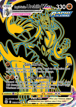 Rapid Strike Urshifu VMAX (Secret) Ultra Rare TG30/TG30 Brilliant Stars Trainer Gallery