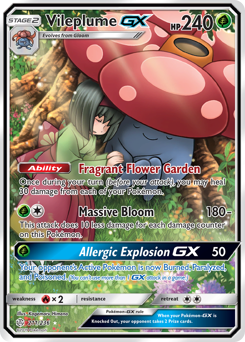 Vileplume-GX Full Art (211/236) Cosmic Eclipse