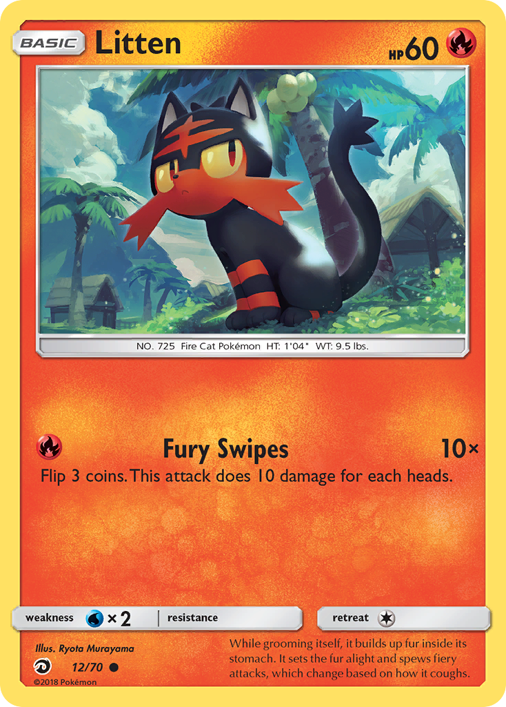Litten (12/70) Dragon Majesty