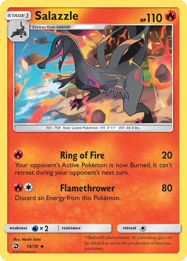 Salazzle (14/70) Dragon Majesty