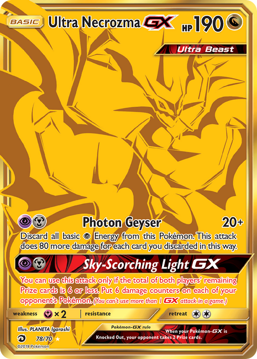 Ultra Necrozma-GX Secret Hyper rare (78/70) Dragon Majesty
