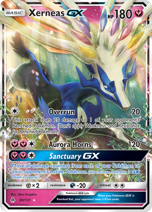 Xerneas GX 90/131 Ultra Rare - Forbidden Light Pokemon Card