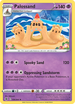 Palossand Rare 126/264 Fusion Strike Singles