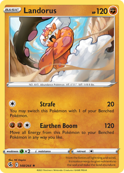 Landorus Holo Rare 148/264 Fusion Strike Singles