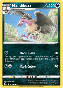 Mandibuzz Uncommon 173/264 Fusion Strike Singles