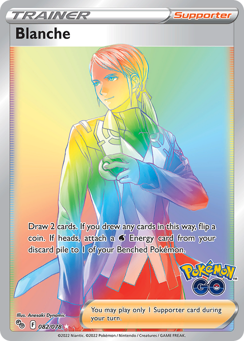Blanche Secret 082 078 Secret Rare Pokemon Go Pokemon Card Single