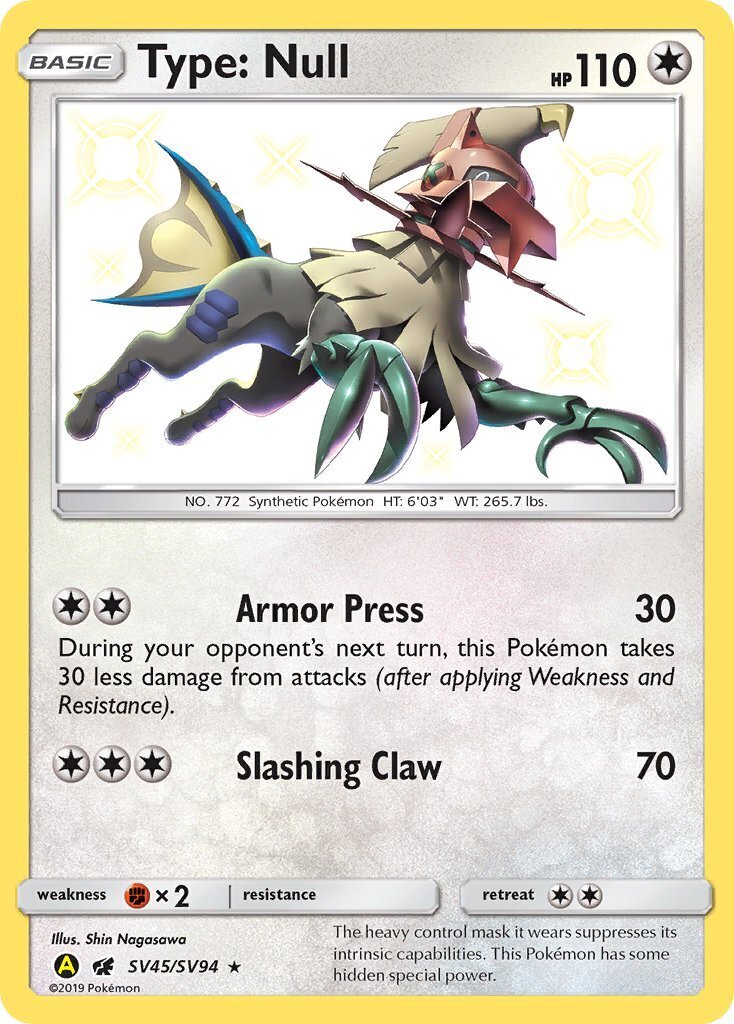 Type: Null Shiny Vault Hidden Fates (SV45/SV94)