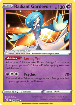 Radiant Gardevoir 069/196 Radiant Rare Lost Origin Single