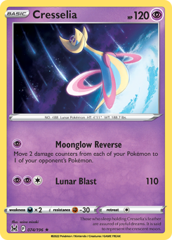 Cresselia 074/196 Holo Rare Lost Origin Single