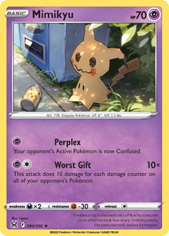 Mimikyu 080/196 Rare Lost Origin Single