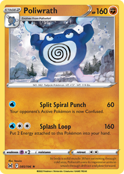 Poliwrath 085/196 Rare Lost Origin Single