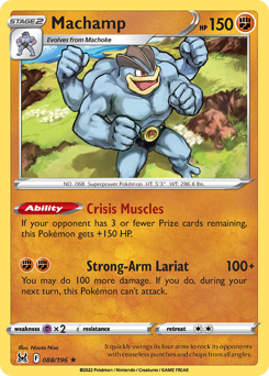 Machamp 088/196 Holo Rare Lost Origin Single