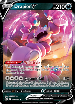 Drapion V 118/196 Ultra Rare Lost Origin Single
