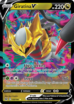 Giratina V 130/196 Ultra Rare Lost Origin Single