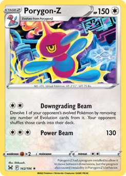 Porygon-Z 142/196 Rare Lost Origin Single