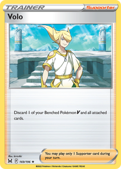 Volo 169/196 Holo Rare Lost Origin Single