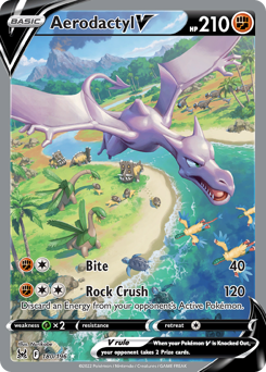 Aerodactyl V (Alternate Full Art) 180/196 Ultra Rare Lost Origin Single