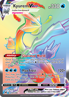 Kyurem VMAX (Secret) 197/196 Secret Rare Lost Origin Single