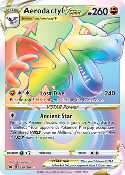 Aerodactyl VSTAR (Secret) 199/196 Secret Rare Lost Origin Single