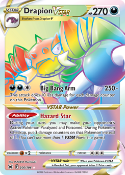 Drapion VSTAR (Secret) 200/196 Secret Rare Lost Origin Single