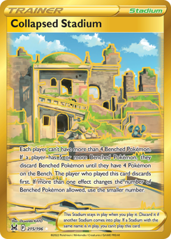 Collapsed Stadium (Secret) 215/196 Secret Rare Lost Origin Single