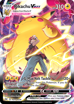 Pikachu VMAX TG17/TG30 Ultra Rare Lost Origin Single