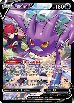 Crobat V TG20/TG30 Ultra Rare Lost Origin Single