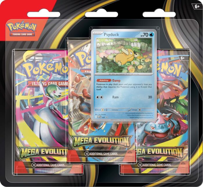 Mega Evolutions Three (3) Pack Booster Blister