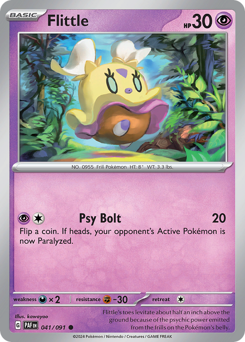 Flittle 041/091 Common Scarlet & Violet Paldean Fates Single Card
