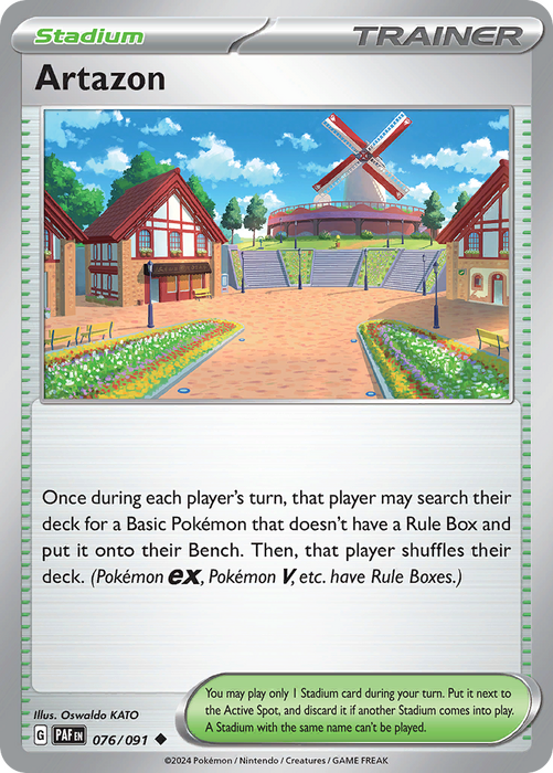 Artazon 076/091 Uncommon Scarlet & Violet Paldean Fates Single Card