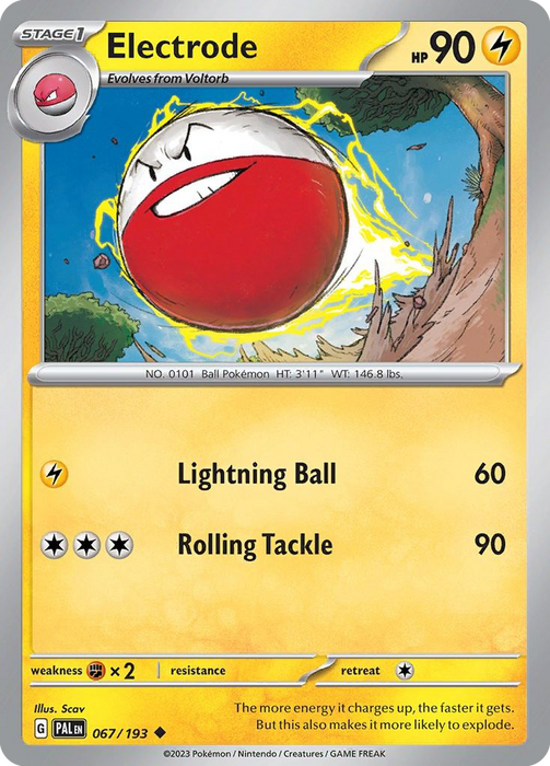 Voltorb - 066/193 Paldea Evolved Common Pokemon - NM/MINT – The PokéTrade  Emporium