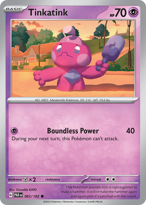 Tinkatink 083/182 Common Scarlet & Violet Paradox Rift Pokemon Card