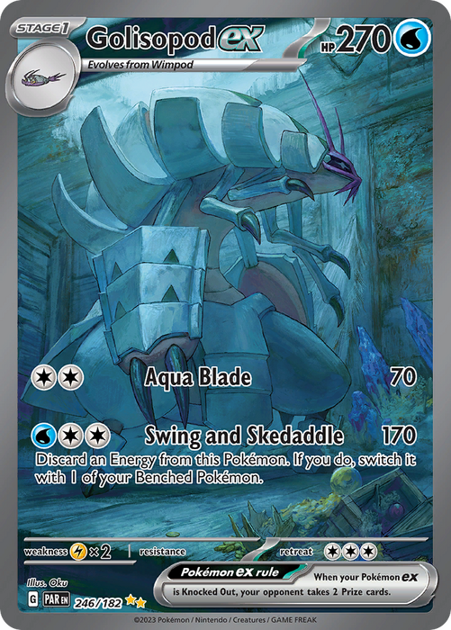Golisopod ex 246/182 Special Illustration Rare Scarlet & Violet Paradox Rift Pokemon Card