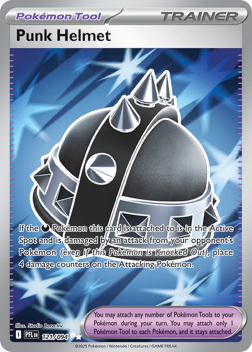 Punk HelmetÊ 121/094 Ultra Rare Mega Evolutions Phantasmal Flames (ME02) Near Mint Pokemon Card