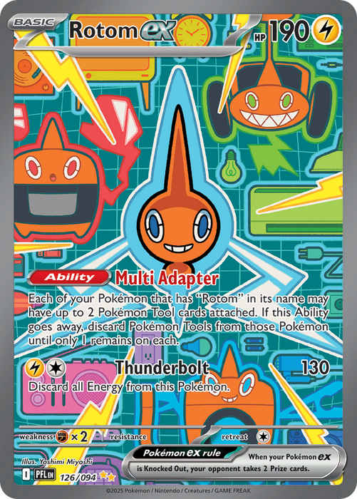 Rotom exÊ 126/094 Special Illustration Rare Mega Evolutions Phantasmal Flames (ME02) Near Mint Pokemon Card