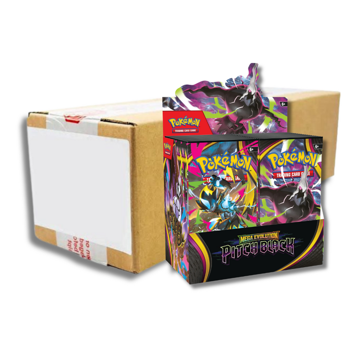 Pokémon TCG: Mega Evolution—Pitch Black Booster Box Case (6 Booster boxes))