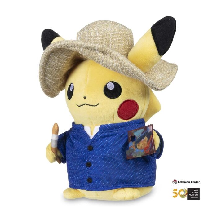 Van Gogh Museum: Pikachu Plush (Pikachu with Grey Felt Hat)
