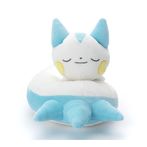 Pachirisu Sleeping Friends Pokemon Center Plush - Takara Tomy Poke Plush