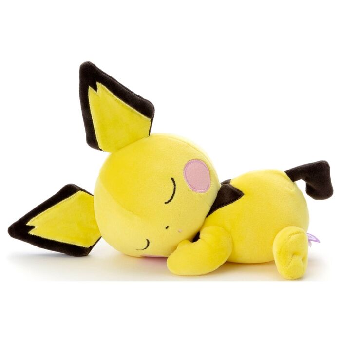 Pichu Sleeping Friends Pokemon Center Plush - Takara Tomy Poke Plush
