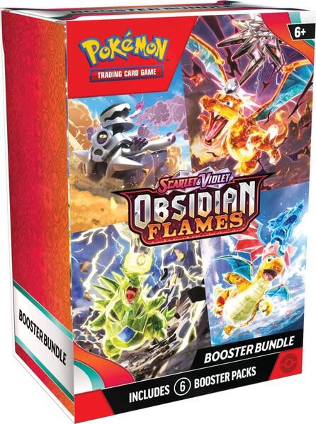 POKÉMON TCG Obsidian Flames Booster Bundle - 6 Booster packs