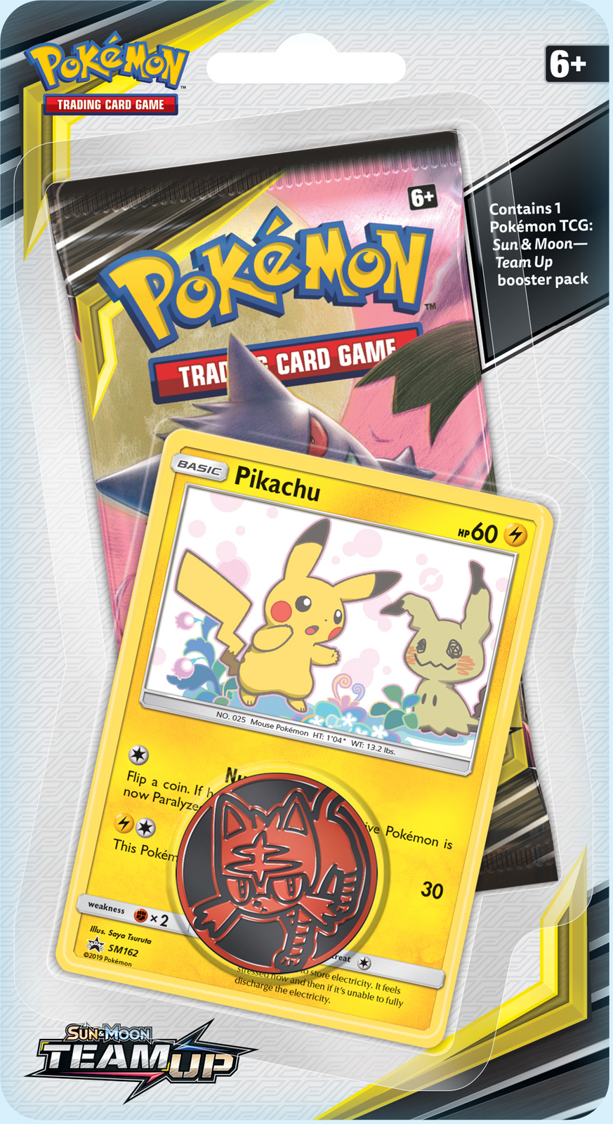 Pokemon Tcg Sun Moon Team Up Checklane Blister Pikachu