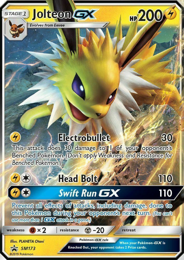 2x Jolteon Gx 2x Sm173 Code Pokemon Tcgo