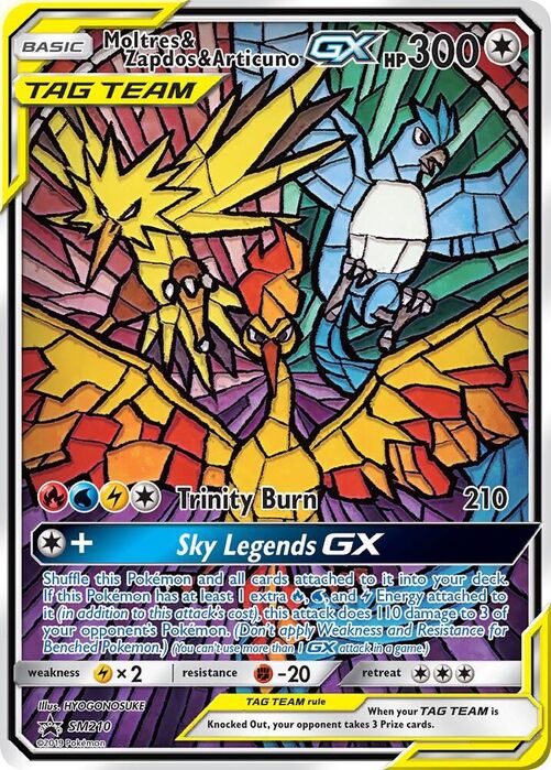 Moltres & Zapdos & Articuno GX - SM210