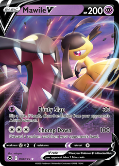 Mawile V 070/195 Ultra Rare Silver Tempest Pokemon Card Single