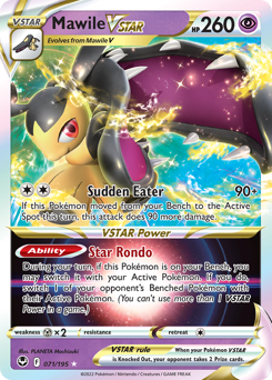 Mawile VSTAR 071/195 Ultra Rare Silver Tempest Pokemon Card Single