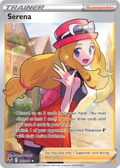 Serena (Full Art) 193/195 Ultra Rare Silver Tempest Pokemon Card Single