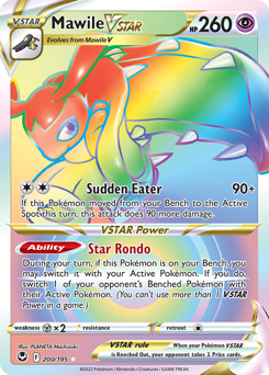 Mawile VSTAR (Secret) 200/195 Secret Rare Silver Tempest Pokemon Card Single