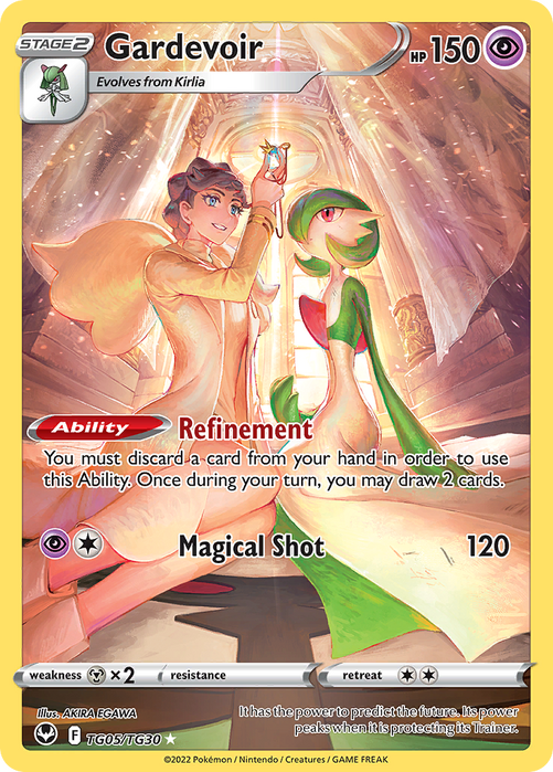 Gardevoir Trainer Gallery TG05/TG30 Ultra Rare Silver Tempest Pokemon Card Single